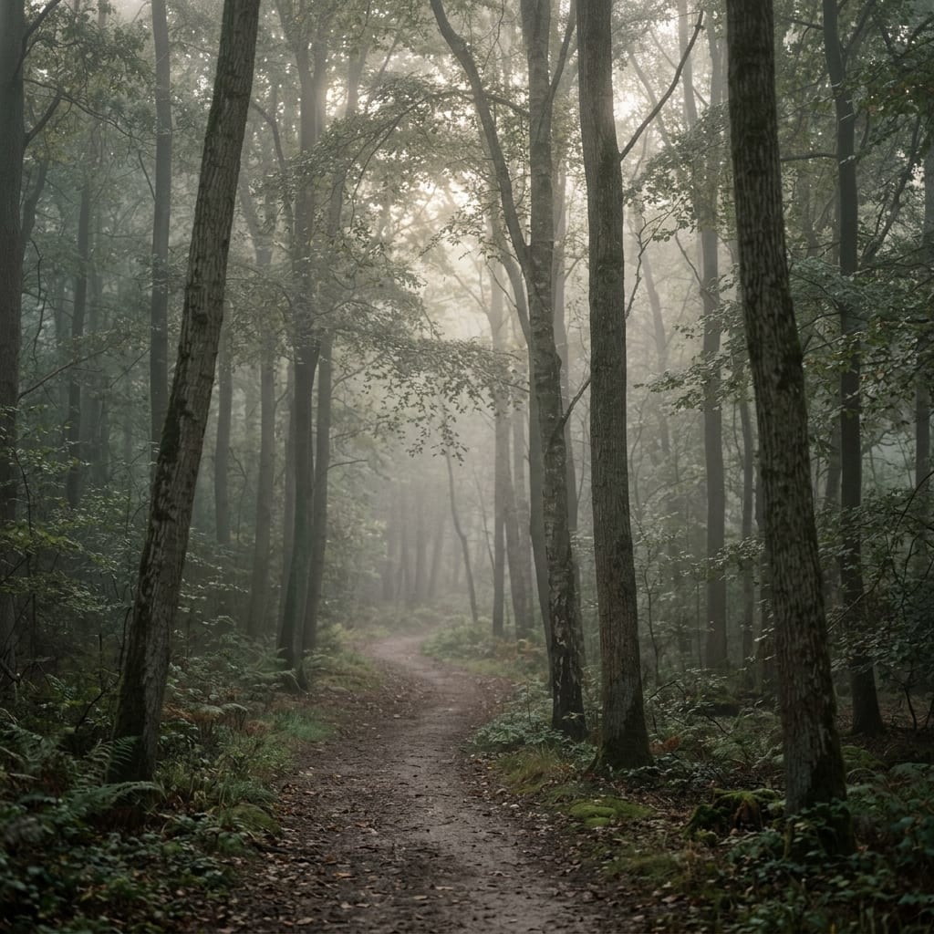 Caminho de regresso pela floresta